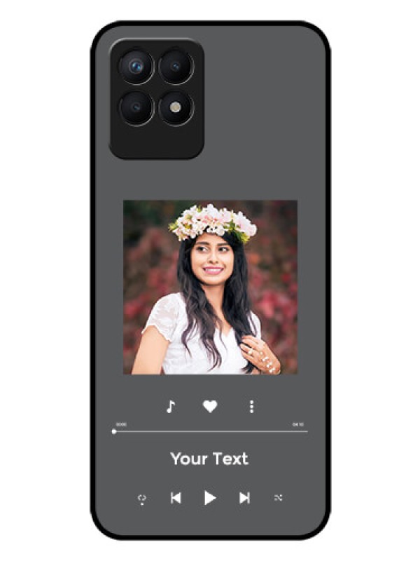 Custom Narzo 50 Custom Glass Mobile Case - Play The Music Design