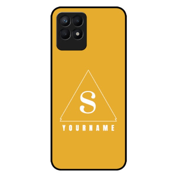 Narzo 50 Personalized Glass Phone Case - simple triangle Design Narzo 50 Personalized Glass Phone Case - simple triangle Design
