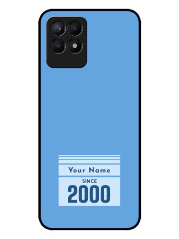 Custom Narzo 50 Custom Glass Mobile Case - Custom Year of birth Design