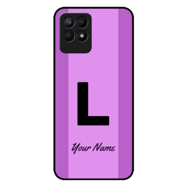 Narzo 50 Custom Glass Phone Case - Tricolor custom text Design Narzo 50 Custom Glass Phone Case - Tricolor custom text Design