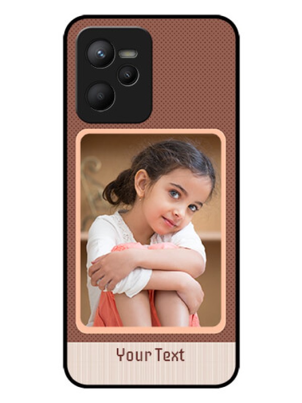 Custom Narzo 50A Prime Custom Glass Phone Case - Simple Pic Upload Design