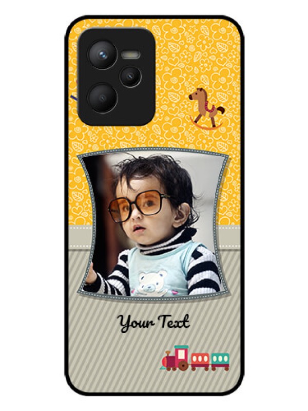 Custom Narzo 50A Prime Personalized Glass Phone Case - Baby Picture Upload Design
