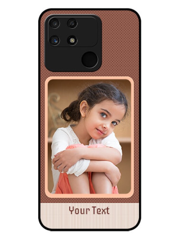 Custom Realme Narzo 50A Custom Glass Phone Case - Simple Pic Upload Design