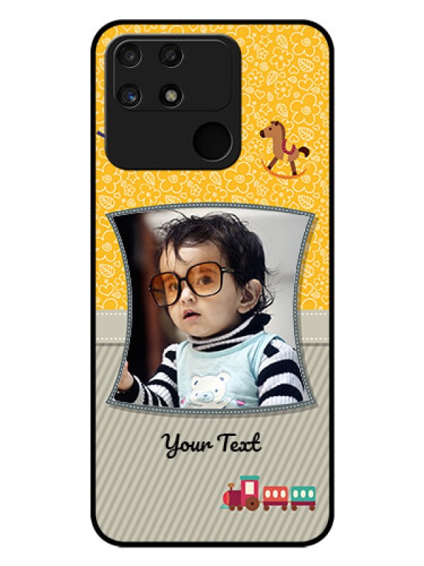 Custom Realme Narzo 50A Personalized Glass Phone Case - Baby Picture Upload Design