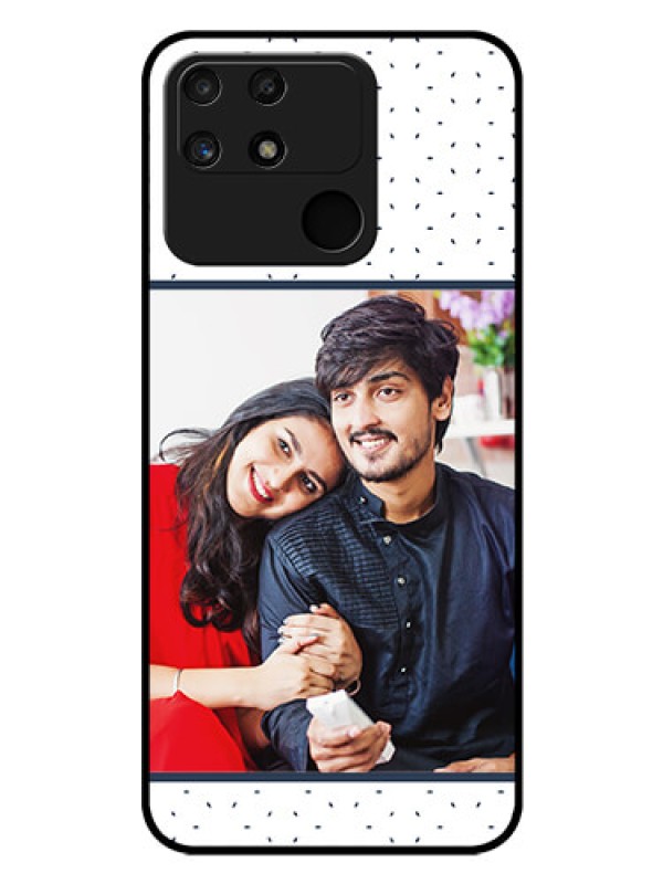 Custom Realme Narzo 50A Personalized Glass Phone Case - Premium Dot Design