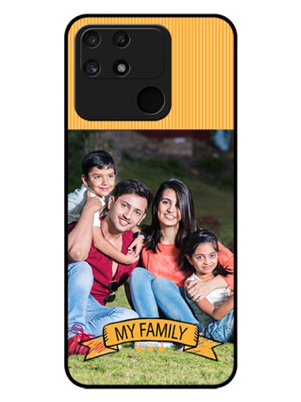 Custom Realme Narzo 50A Custom Glass Phone Case - My Family Design
