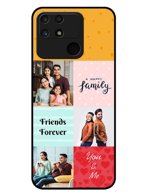 Custom Realme Narzo 50A Personalized Glass Phone Case - Images with Quotes Design