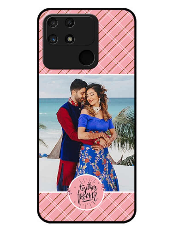 Custom Realme Narzo 50A Personalized Glass Phone Case - Together Forever Design