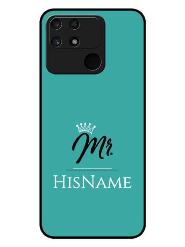 Custom Realme Narzo 50A Custom Glass Phone Case Mr with Name