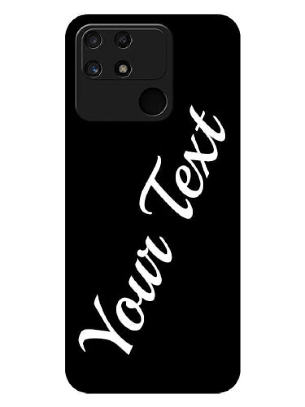 Custom Realme Narzo 50A Custom Glass Mobile Cover with Your Name