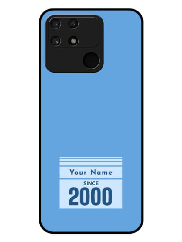 Custom Narzo 50A Custom Glass Mobile Case - Custom Year of birth Design