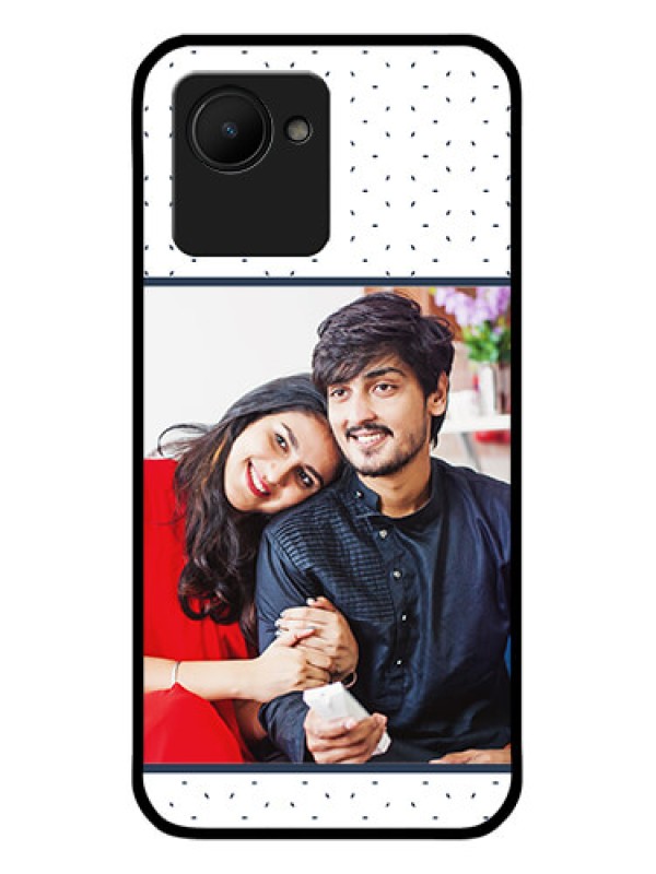 Custom Narzo 50i Prime Personalized Glass Phone Case - Premium Dot Design