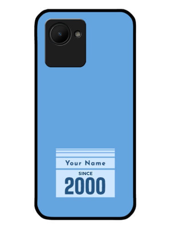 Custom Narzo 50I Prime Custom Glass Mobile Case - Custom Year of birth Design