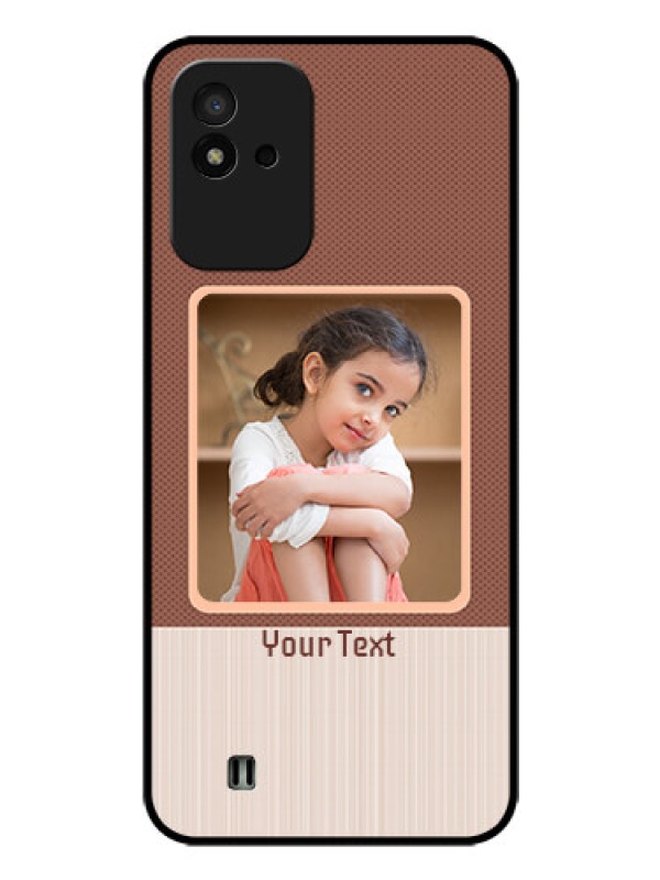 Custom Realme Narzo 50i Custom Glass Phone Case - Simple Pic Upload Design