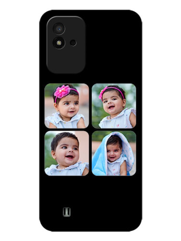 Custom Realme Narzo 50i Photo Printing on Glass Case - Multiple Pictures Design