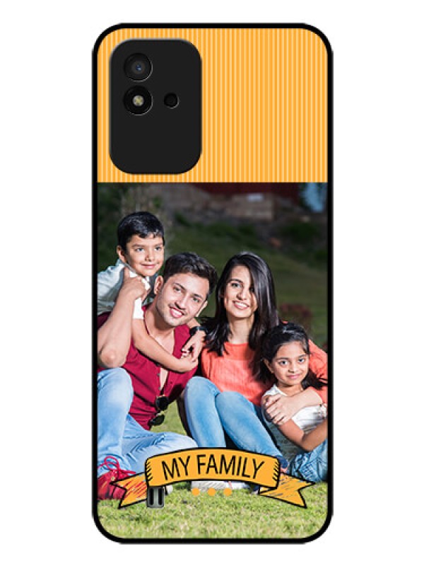 Custom Realme Narzo 50i Custom Glass Phone Case - My Family Design