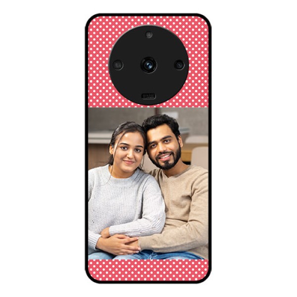 Realme Narzo 60 5G Custom Glass Phone Case - White Dotted Design