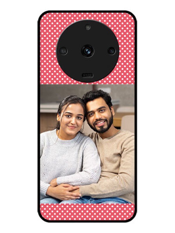 Custom Realme Narzo 60 5G Custom Glass Phone Case - White Dotted Design