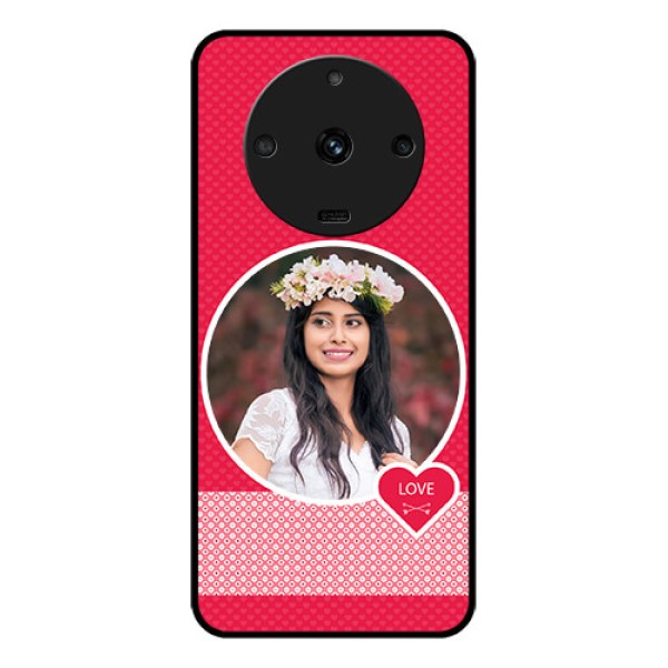 Realme Narzo 60 5G Personalised Glass Phone Case - Pink Pattern Design