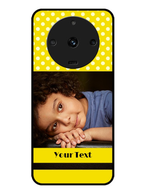 Custom Realme Narzo 60 5G Custom Glass Phone Case - Bright Yellow Case Design