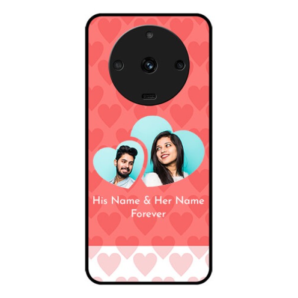 Realme Narzo 60 5G Personalized Glass Phone Case - Couple Pic Upload Design Realme Narzo 60 5G Personalized Glass Phone Case - Couple Pic Upload Design