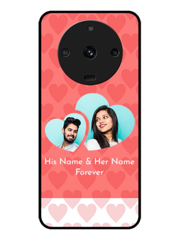 Custom Realme Narzo 60 5G Personalized Glass Phone Case - Couple Pic Upload Design