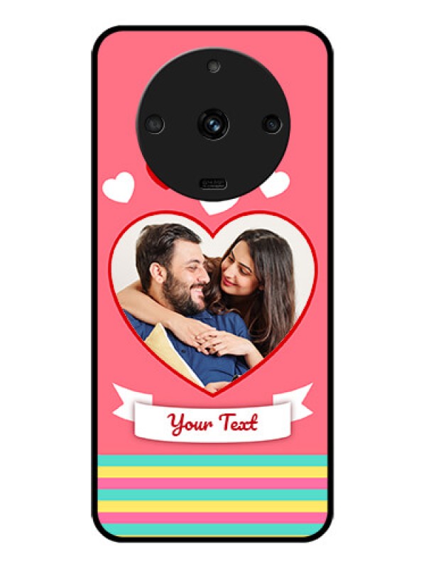 Custom Realme Narzo 60 5G Photo Printing on Glass Case - Love Doodle Design