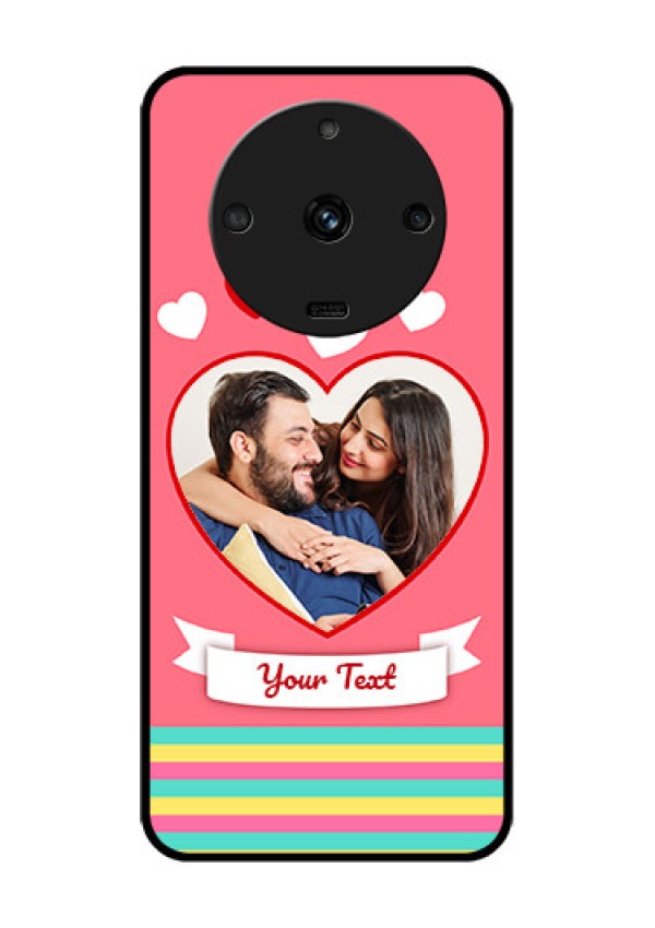 Realme Narzo 60 5G Photo Printing on Glass Case - Love Doodle Design