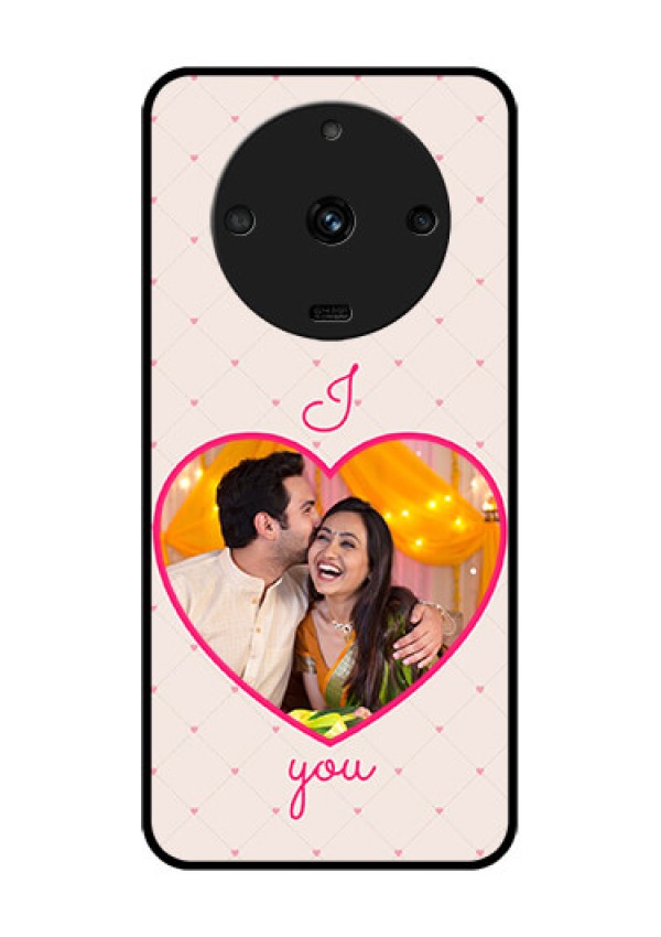 Realme Narzo 60 5G Custom Glass Mobile Case - Heart Shape Design