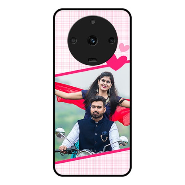 Realme Narzo 60 5G Custom Glass Phone Case - Love Shape Heart Design
