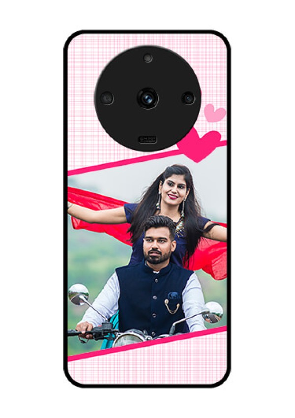 Realme Narzo 60 5G Custom Glass Phone Case - Love Shape Heart Design