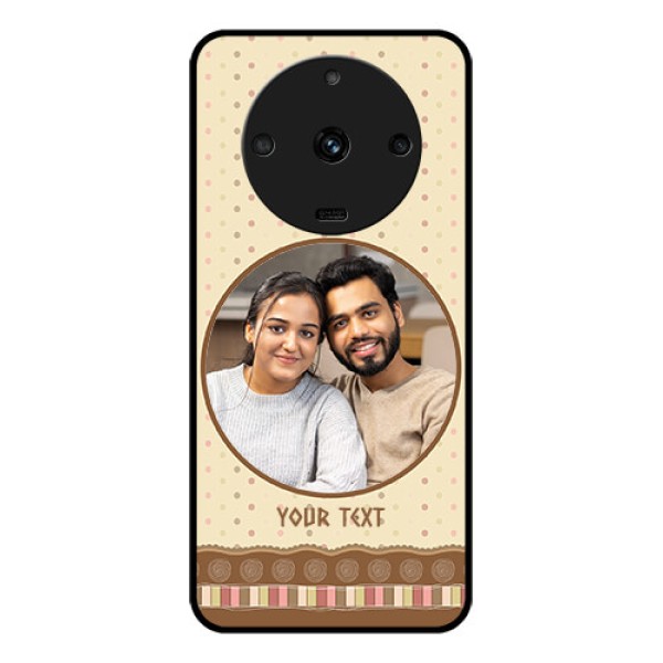 Realme Narzo 60 5G Custom Glass Mobile Case - Brown Dotted Mobile Case Design Realme Narzo 60 5G Custom Glass Mobile Case - Brown Dotted Mobile Case Design