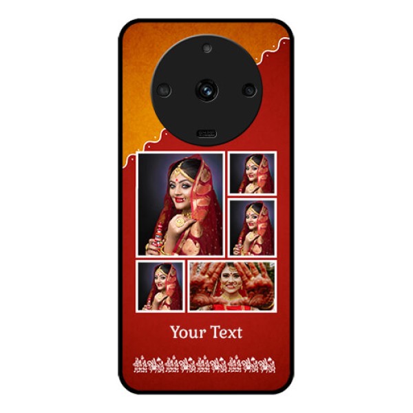 Realme Narzo 60 5G Personalized Glass Phone Case - Wedding Pic Upload Design Realme Narzo 60 5G Personalized Glass Phone Case - Wedding Pic Upload Design