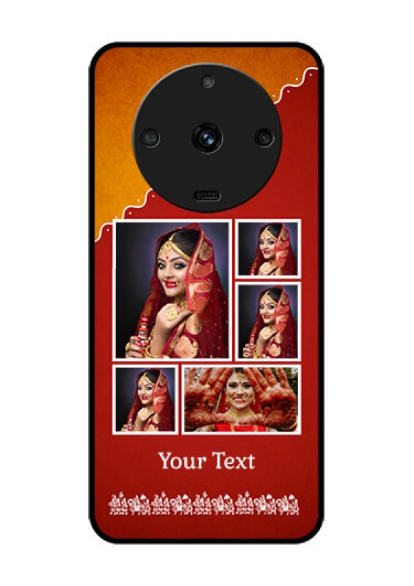Realme Narzo 60 5G Personalized Glass Phone Case - Wedding Pic Upload Design