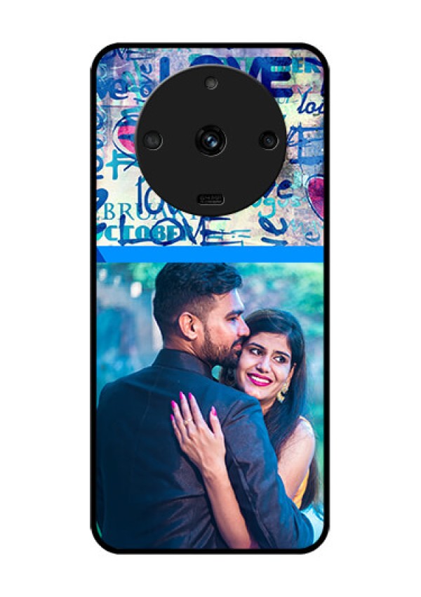 Realme Narzo 60 5G Custom Glass Mobile Case - Colorful Love Design
