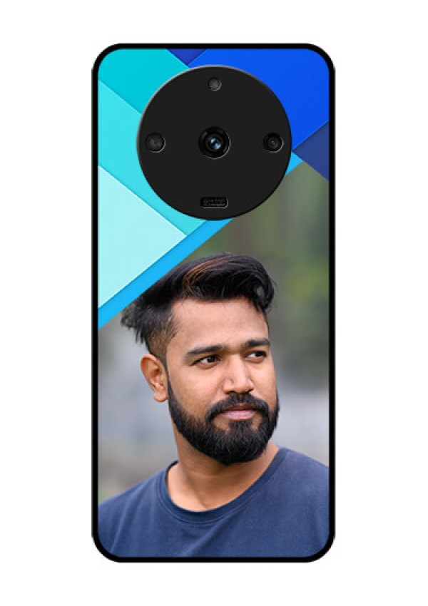 Realme Narzo 60 5G Custom Glass Phone Case - Blue Pattern Design