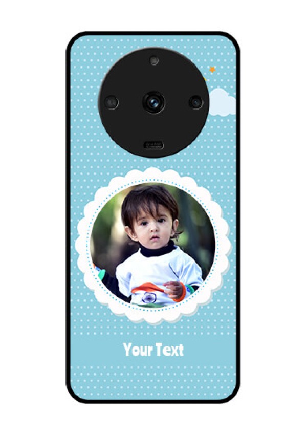Realme Narzo 60 5G Personalised Glass Phone Case - Violet Pattern Design