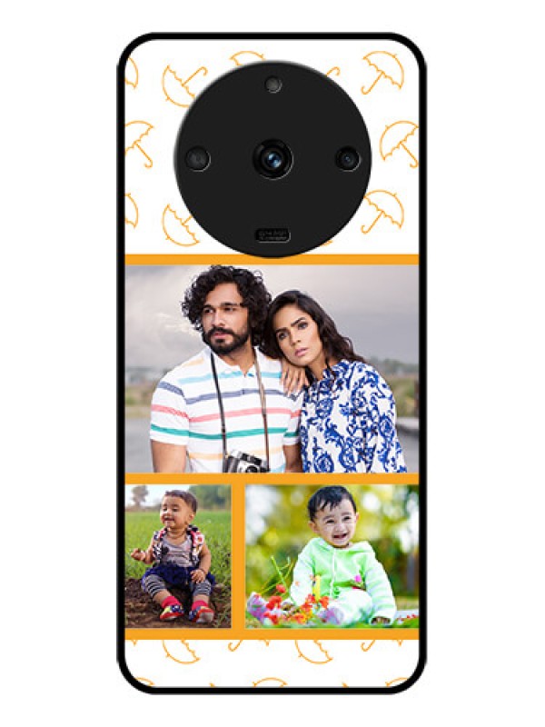 Custom Realme Narzo 60 5G Custom Glass Mobile Case - Yellow Pattern Design