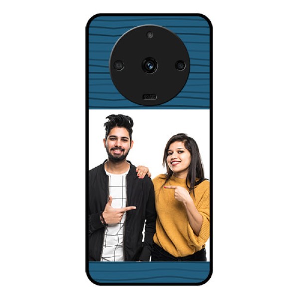 Realme Narzo 60 5G Custom Glass Phone Case - Blue Pattern Cover Design Realme Narzo 60 5G Custom Glass Phone Case - Blue Pattern Cover Design