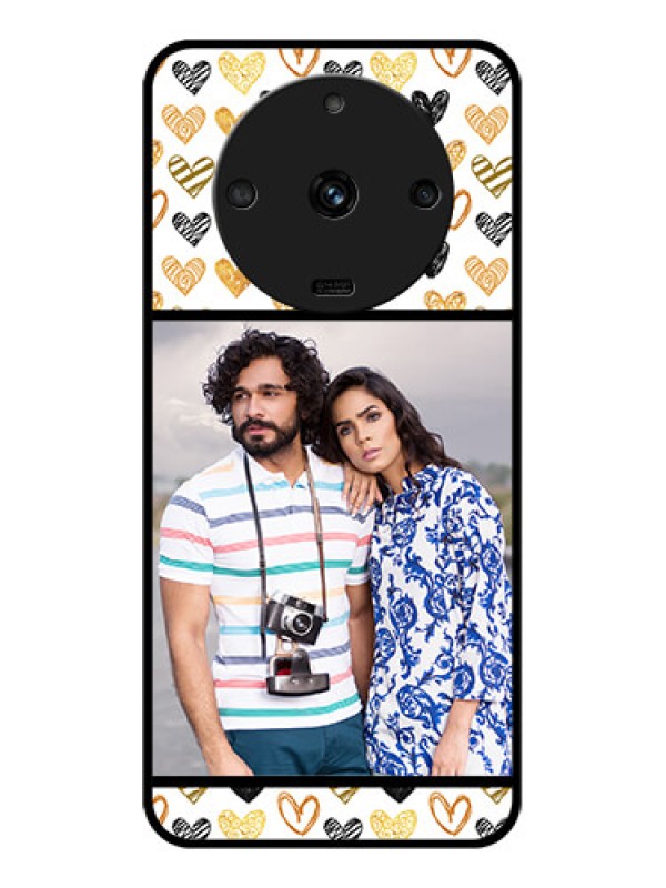 Custom Realme Narzo 60 5G Photo Printing on Glass Case - Love Symbol Design