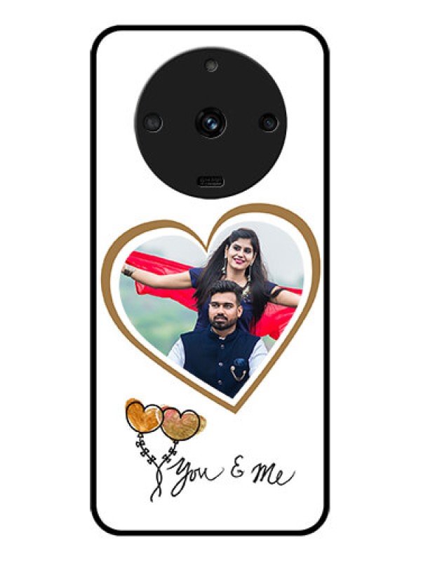 Custom Realme Narzo 60 5G Custom Glass Mobile Case - You & Me Design