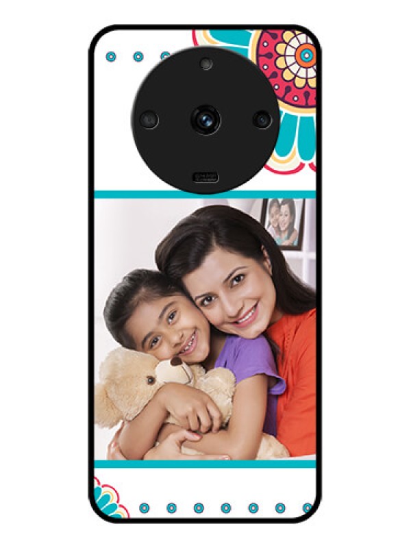 Custom Realme Narzo 60 5G Custom Glass Phone Case - Flower Design