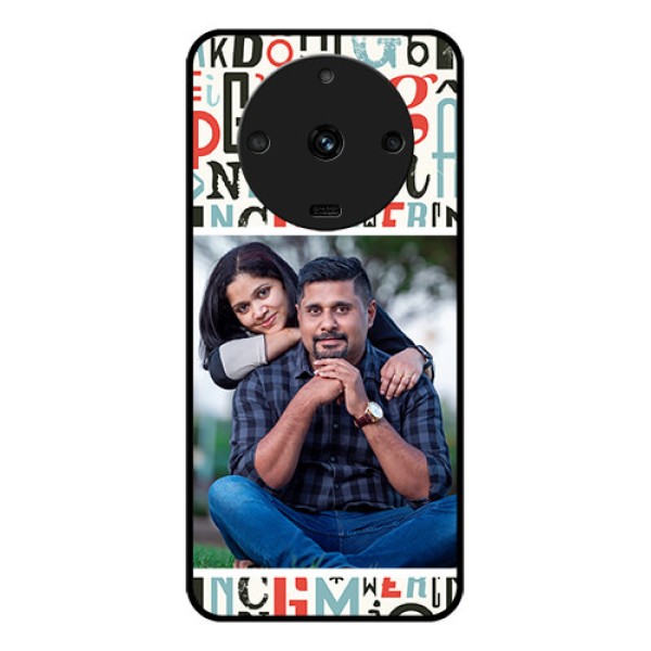 Realme Narzo 60 5G Personalized Glass Phone Case - Alphabet Design