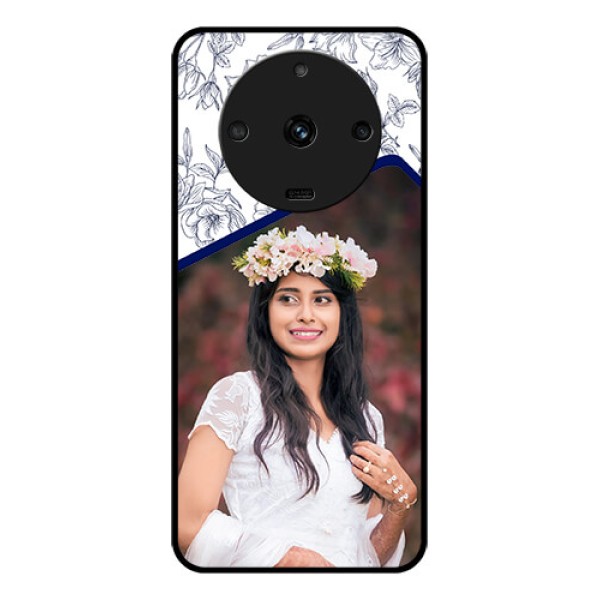 Realme Narzo 60 5G Personalized Glass Phone Case - Premium Floral Design Realme Narzo 60 5G Personalized Glass Phone Case - Premium Floral Design