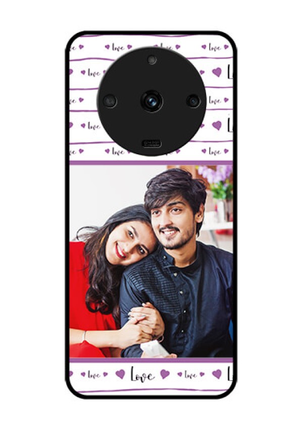 Realme Narzo 60 5G Custom Glass Mobile Case - Couples Heart Design