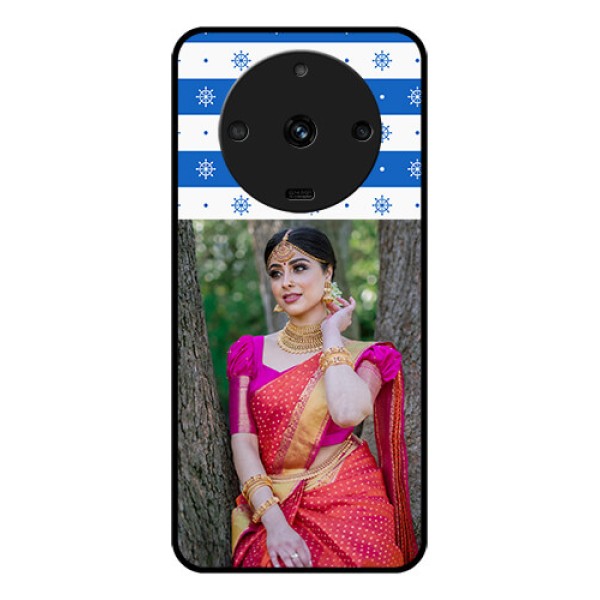 Realme Narzo 60 5G Photo Printing on Glass Case - Snow Pattern Design