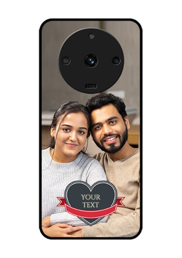 Realme Narzo 60 5G Custom Glass Phone Case - Just Married Couple Design