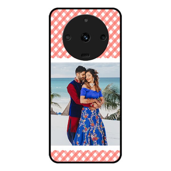 Realme Narzo 60 5G Personalized Glass Phone Case - Pink Pattern Design