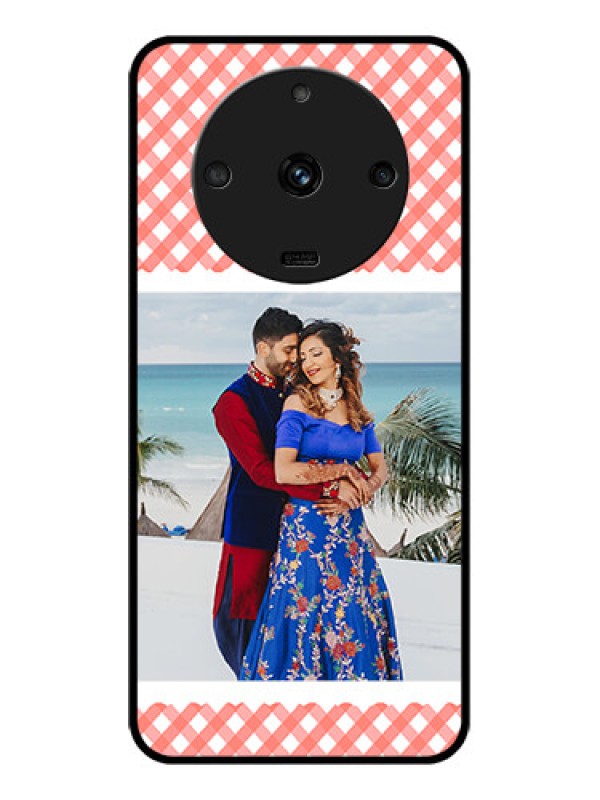 Custom Realme Narzo 60 5G Personalized Glass Phone Case - Pink Pattern Design