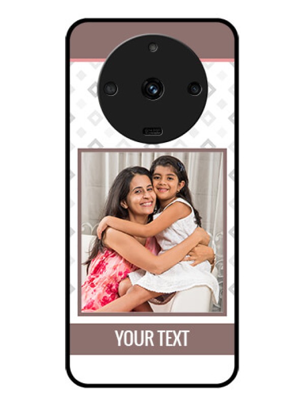 Custom Realme Narzo 60 5G Photo Printing on Glass Case - Simple Diamond Design